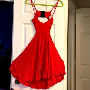 Very sexy Red cocktail backless dress